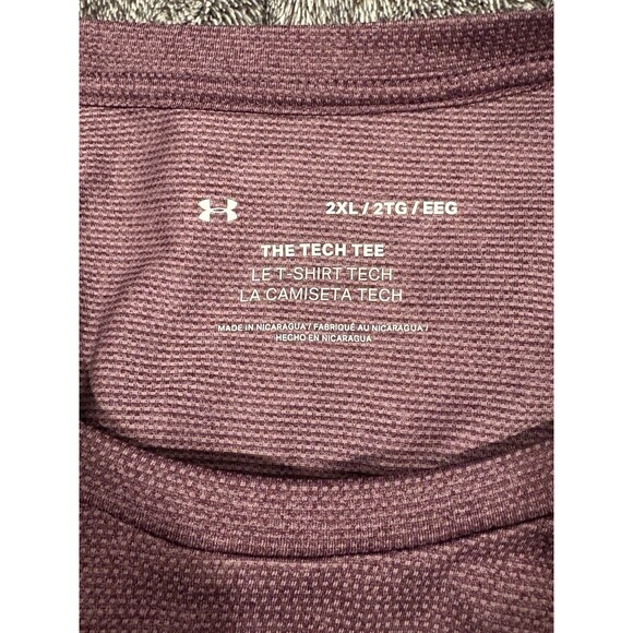 Under Armour Purple Men’s T-Shirt Size XXL 2X - Picture 7 of 8
